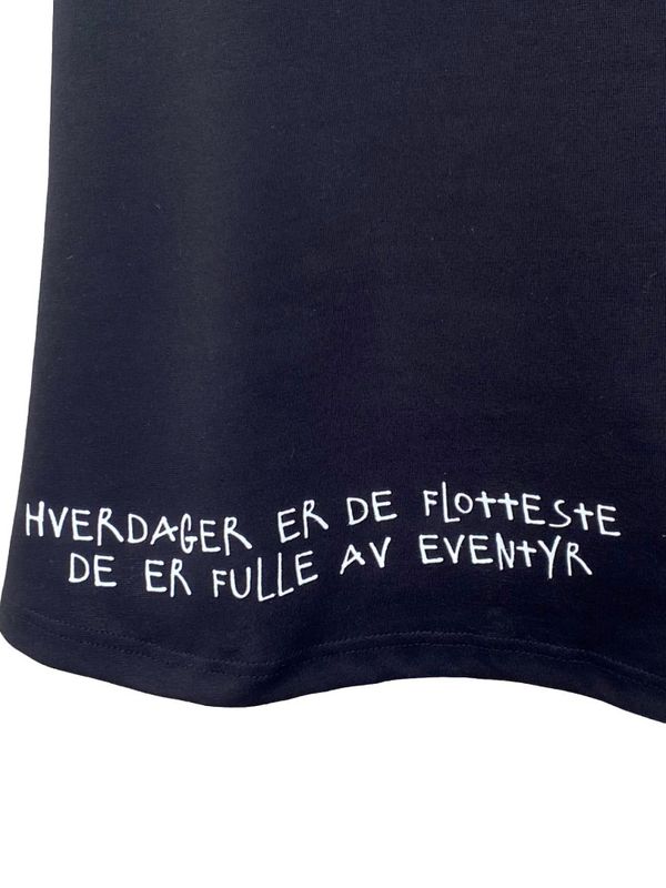 Hverdager❤️ jerseykjole_sort/mønstrete